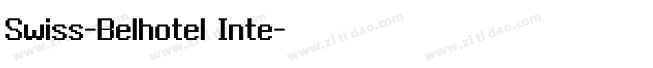 Swiss-Belhotel Inte字体转换